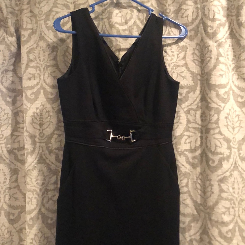 Sleeveless black dress